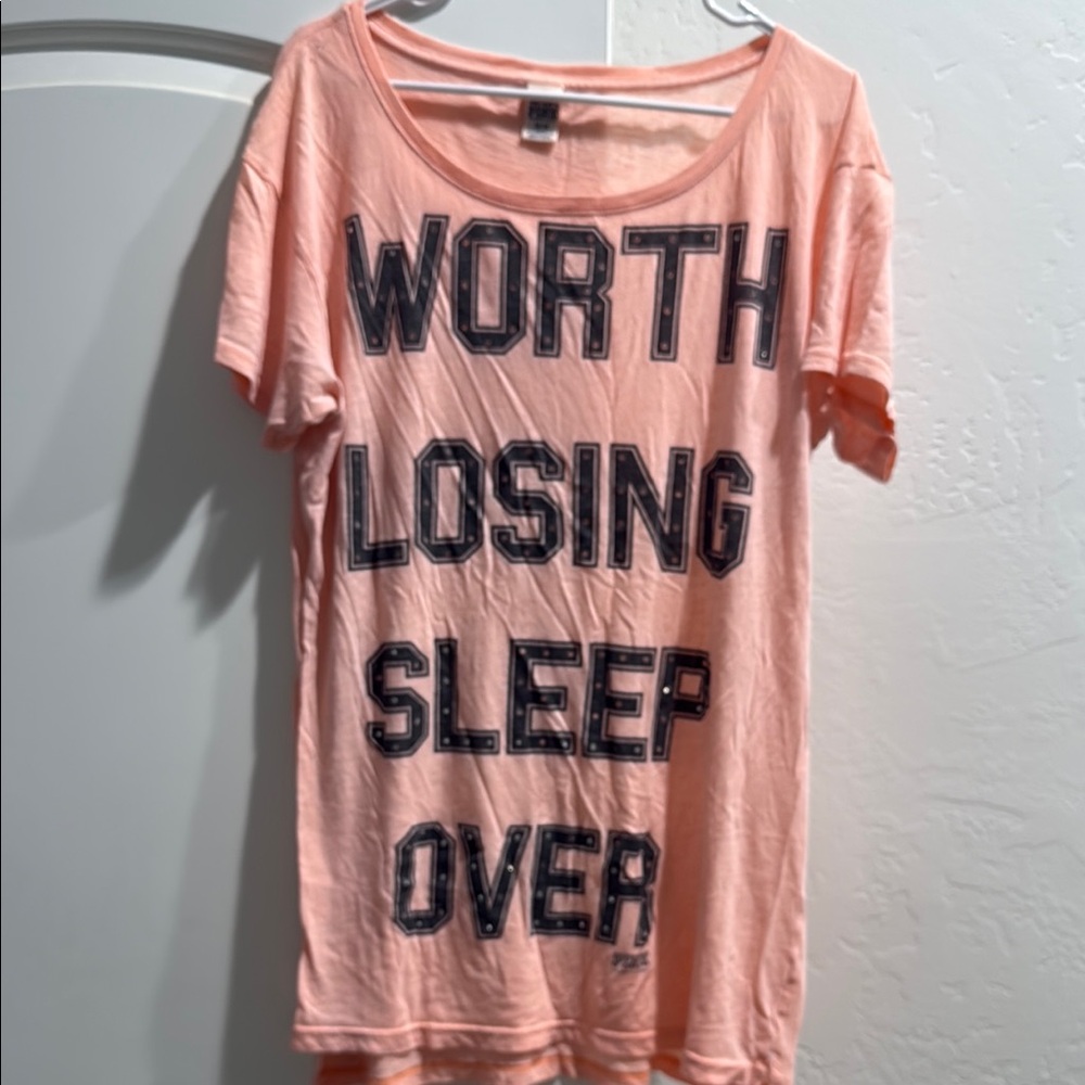 PINK Victoria's Secret Peach Sleep Shirt